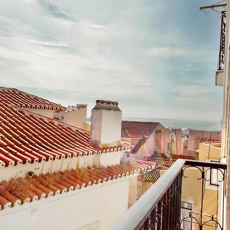 Tejo View At Alfama Stairs With Terrace Apartment